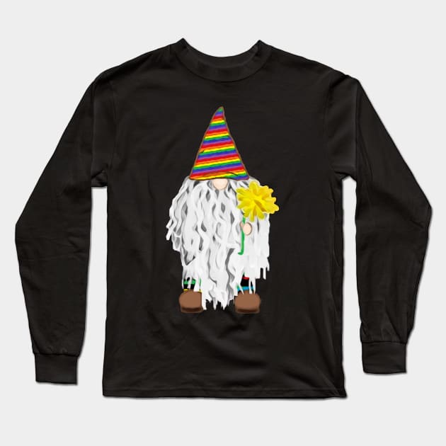 Sunny the Gnome Long Sleeve T-Shirt by Patchwork Bird